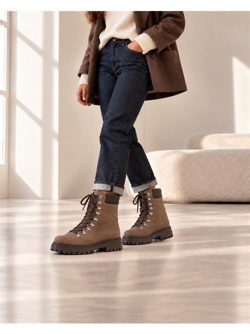 Pedula alta in suede sughero IL LACCIO | 51460SUEDESUGHERO382